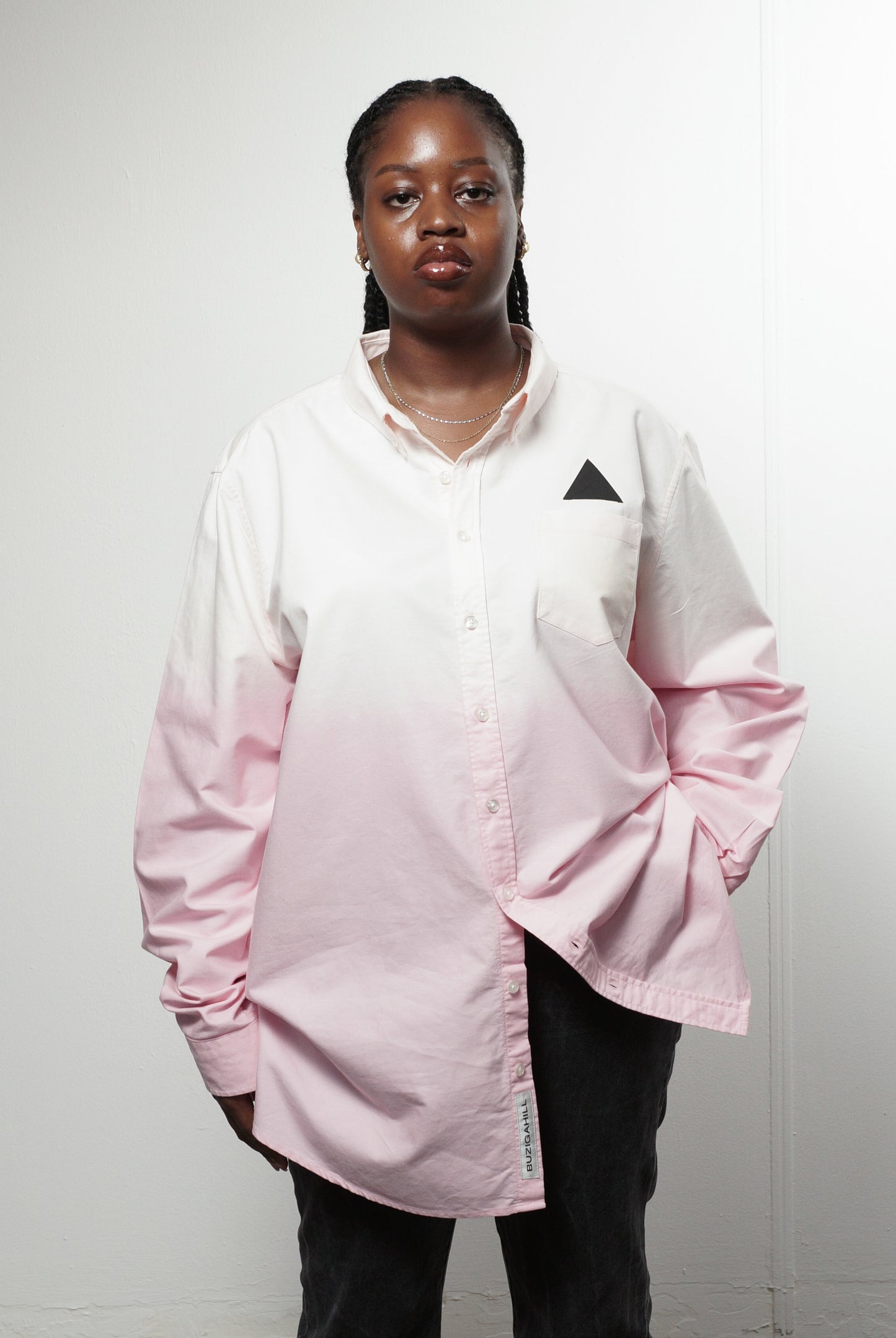 Angaya Long-sleeved Bleached Shirt