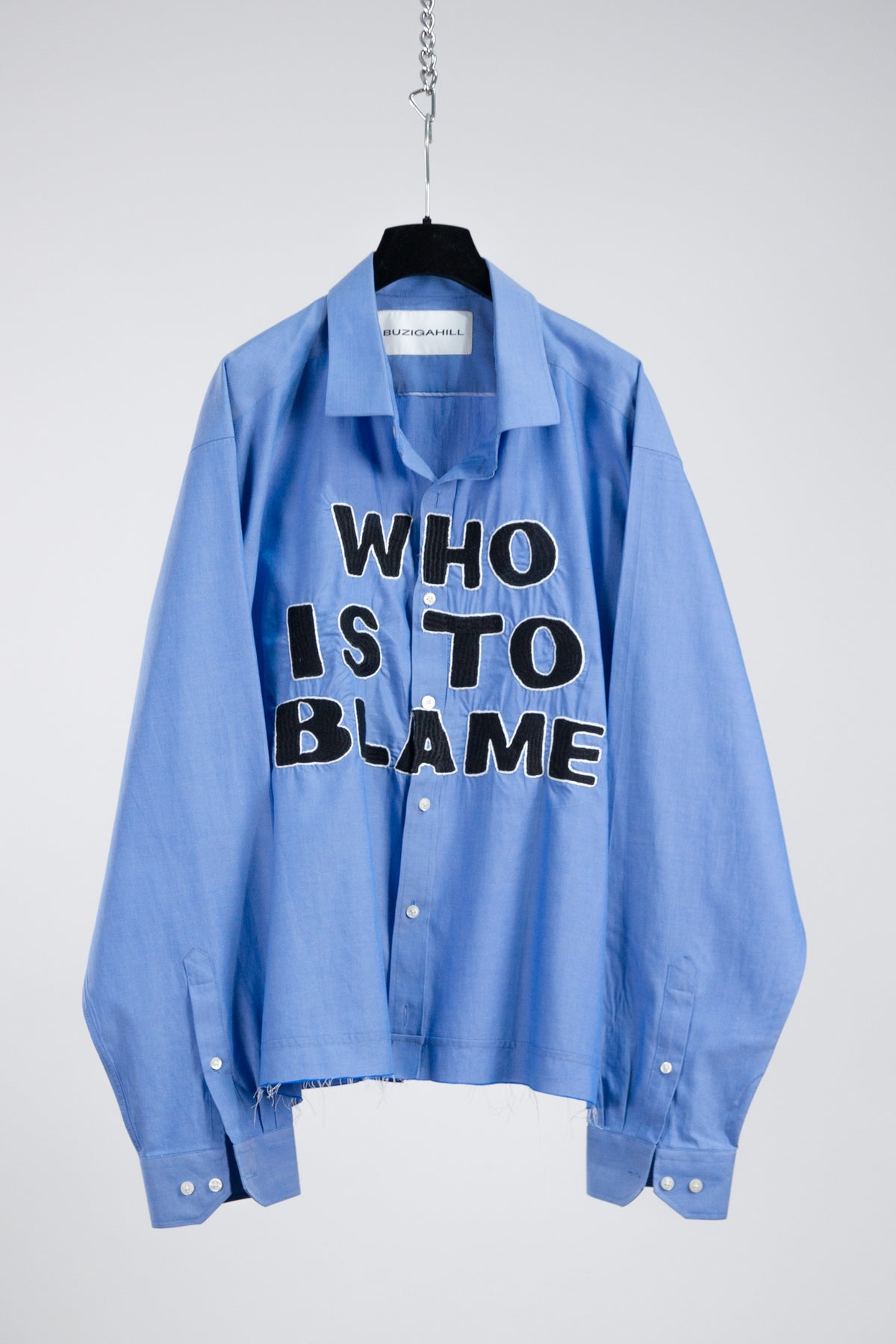 WHO IS TO BLAME EMBROIDERED SHIRT RTS12-10