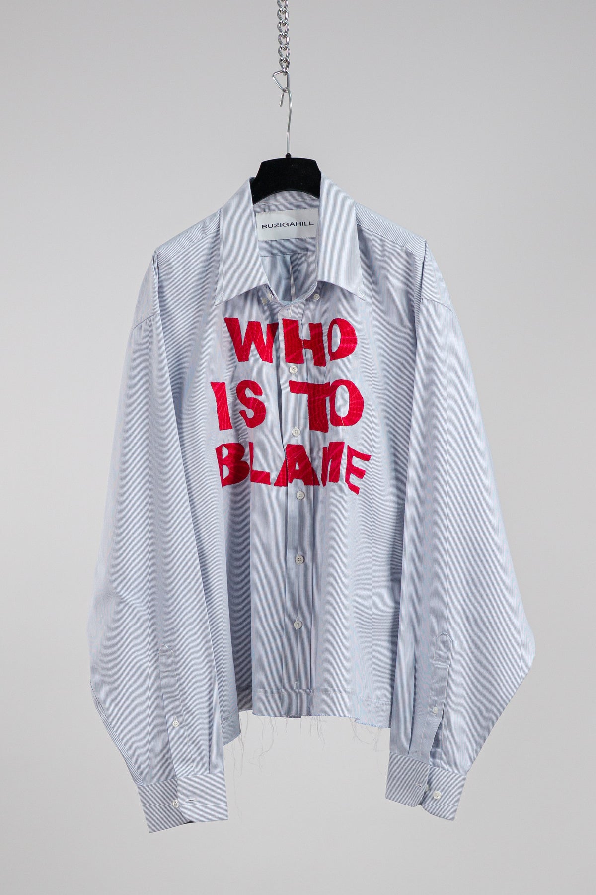 WHO IS TO BLAME EMBROIDERED SHIRT RTS12-9