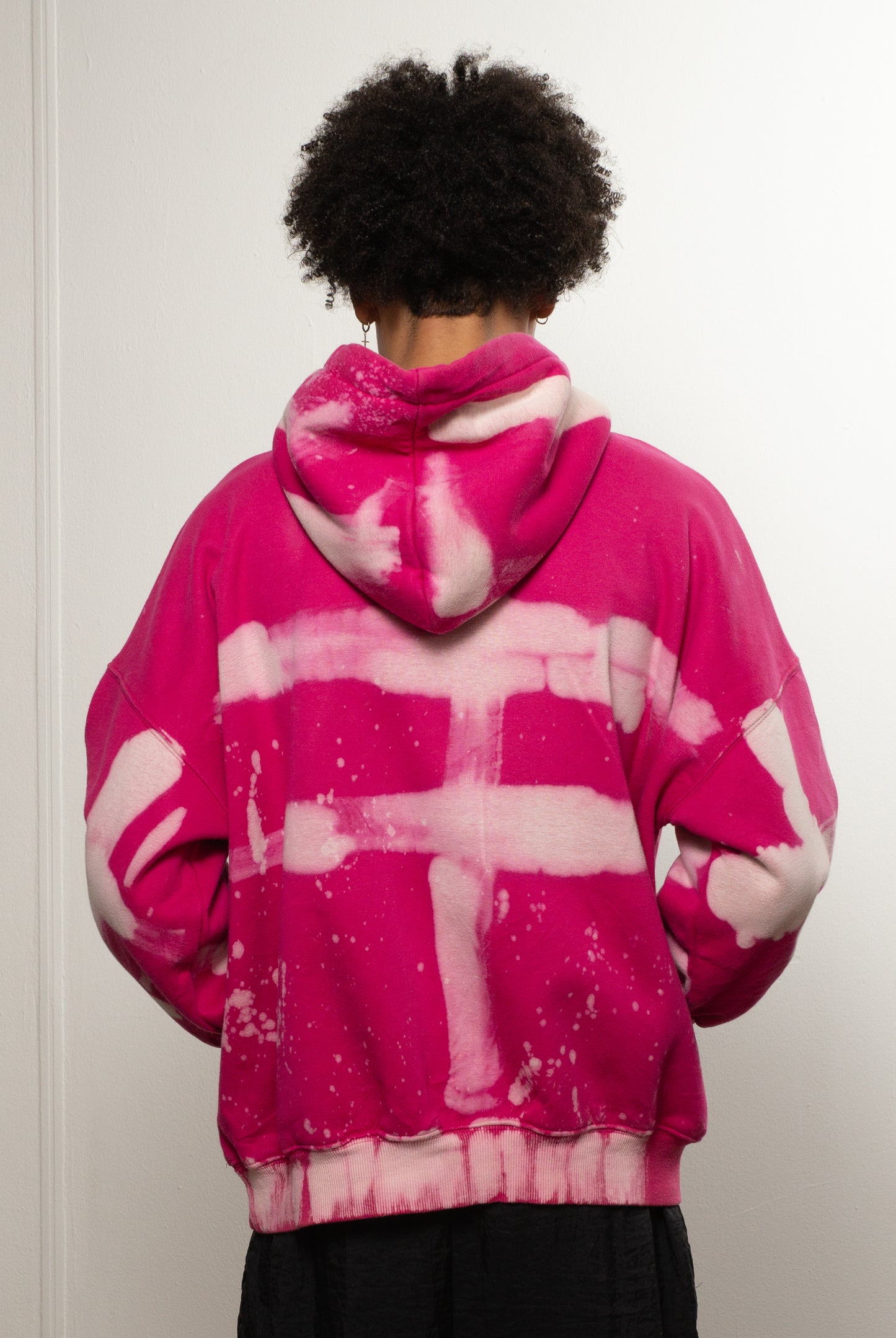 Busime Bleached Triangle Insert Hoodie