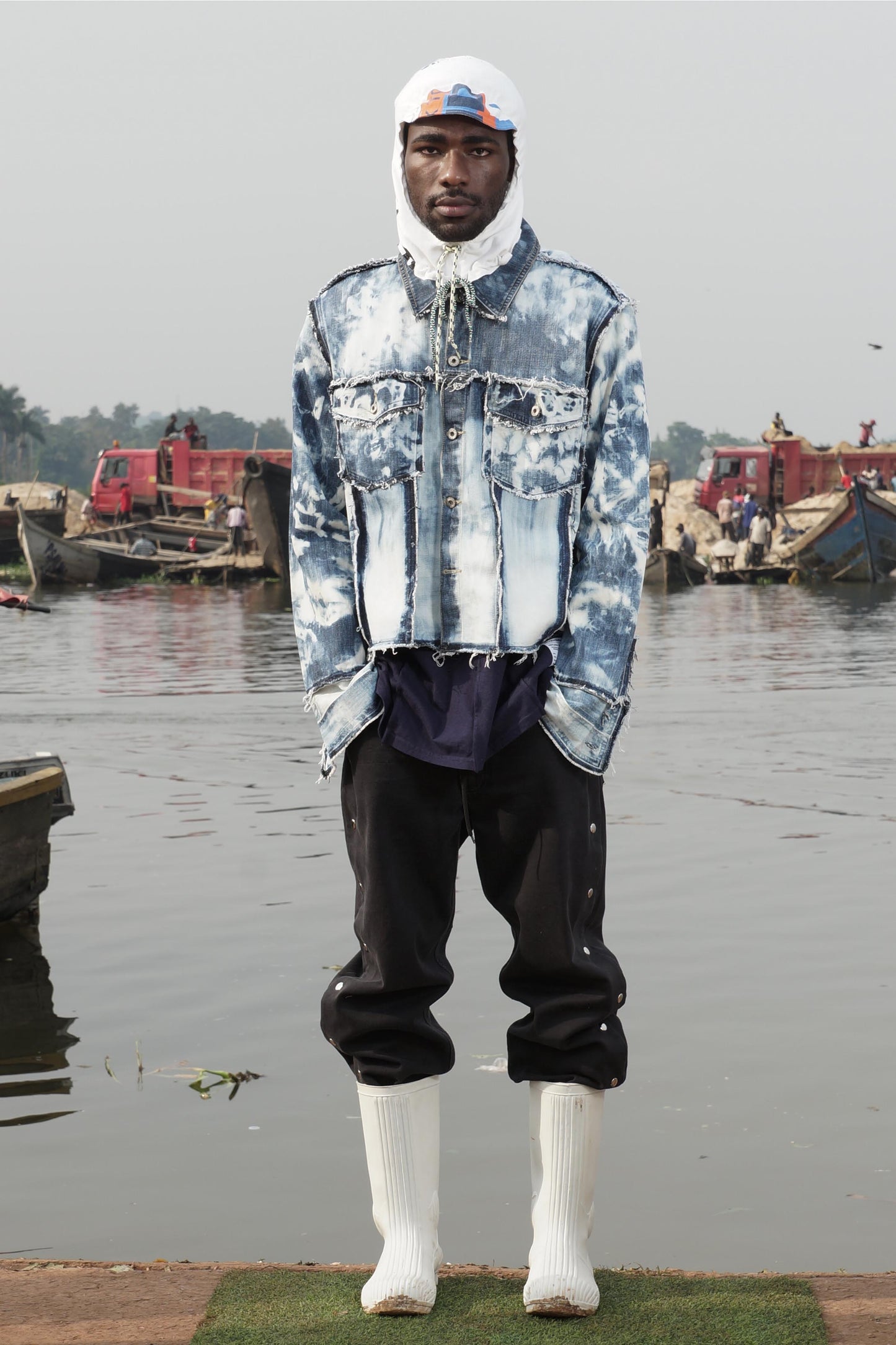 REVERSED BLEACHED DENIM JACKETS