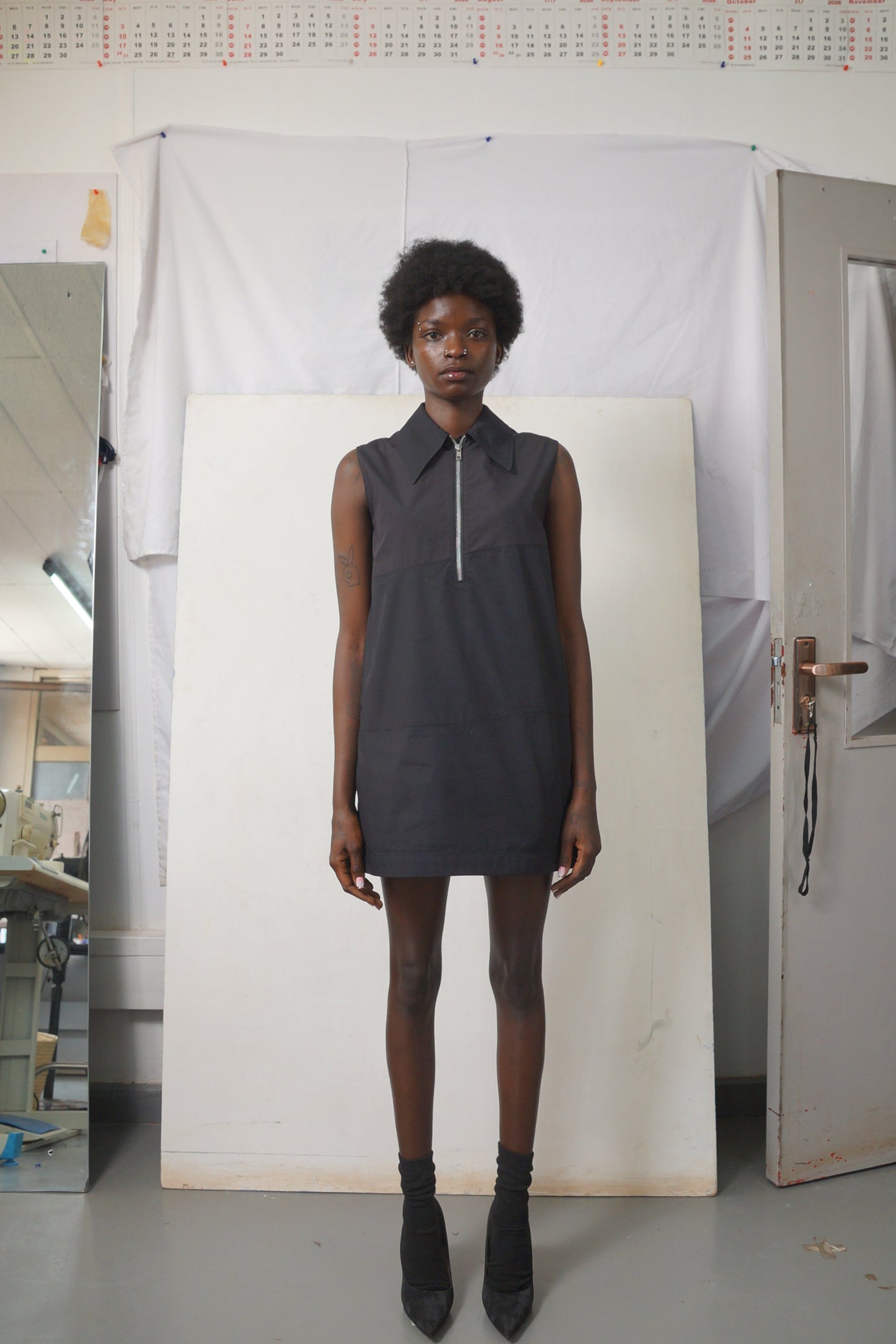 STRAIGHT PATCHWORK DRESS