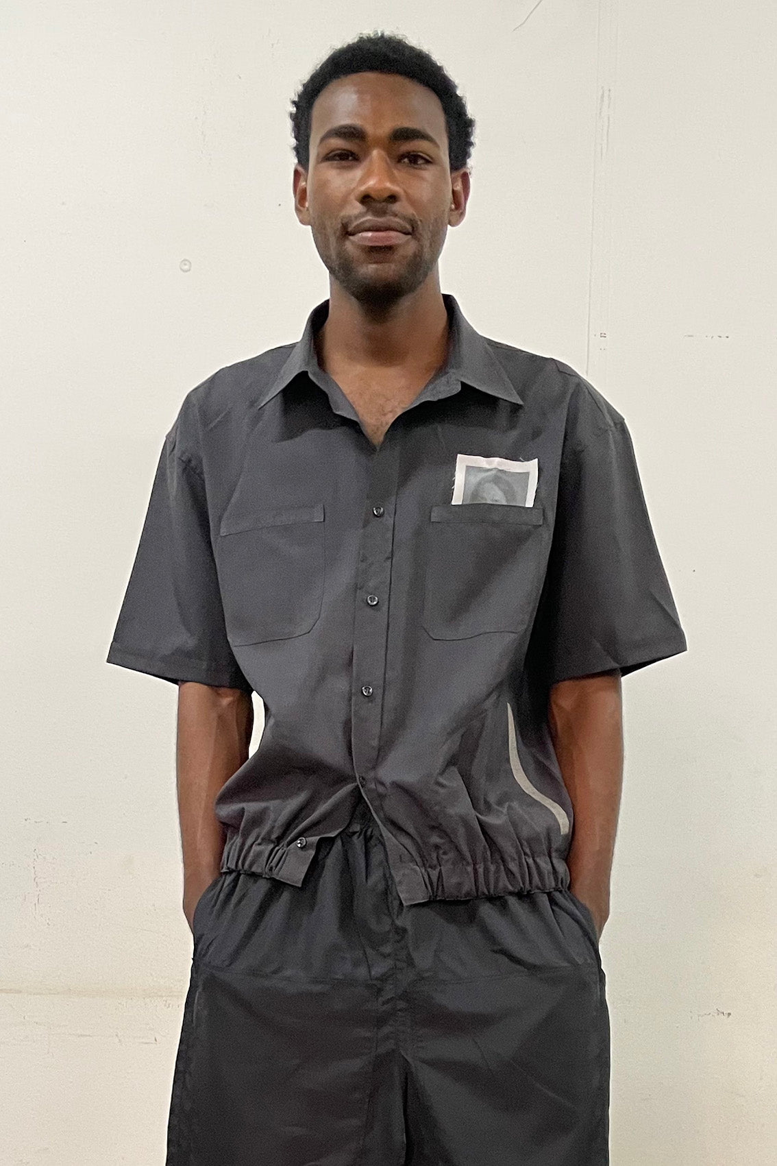 SHORT-SLEEVED BOMBER SHIRT