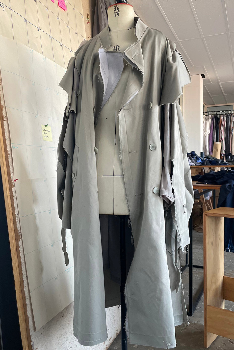 REVERSED TRENCH COATS