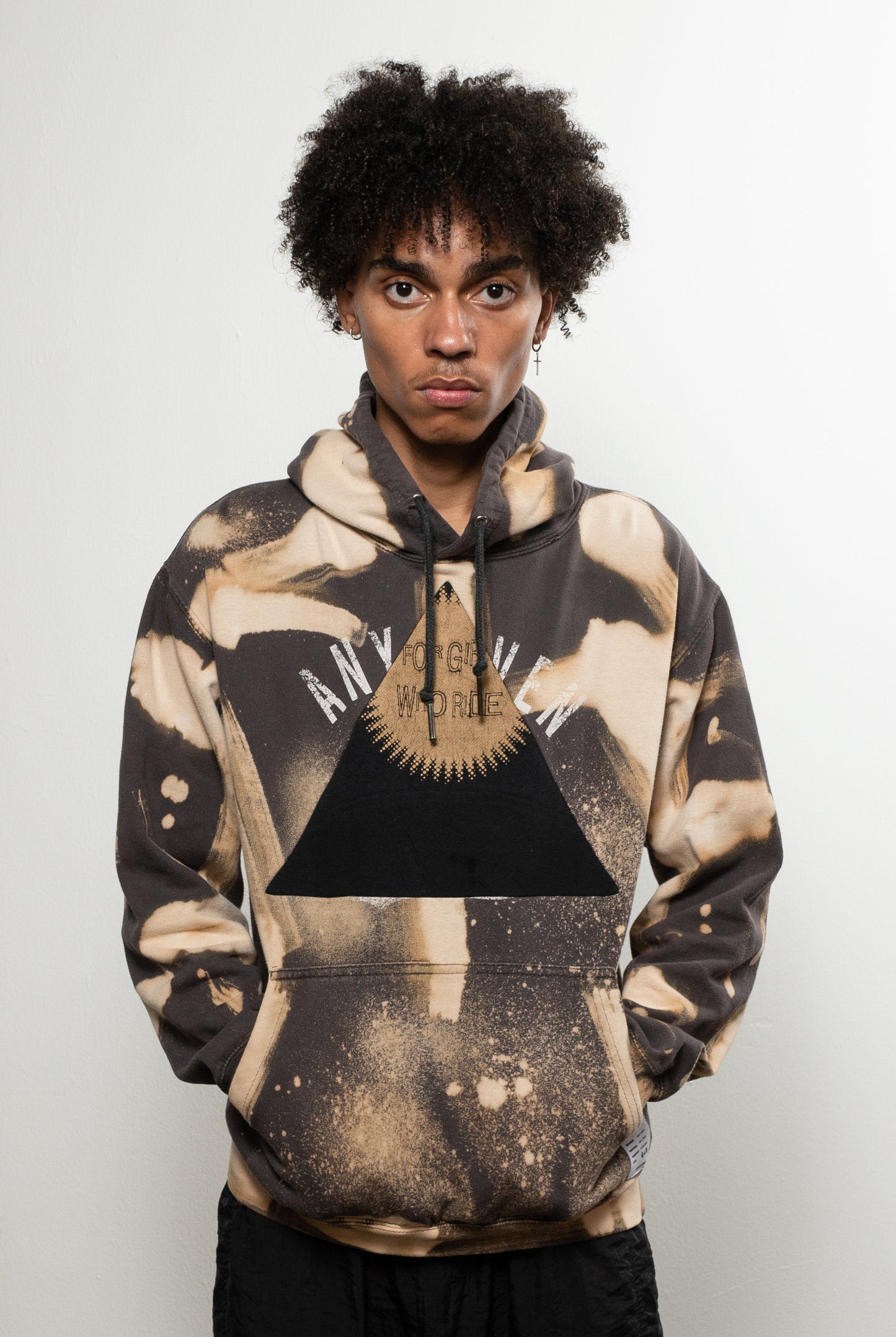 Jinja Bleached Triangle Insert Hoodie