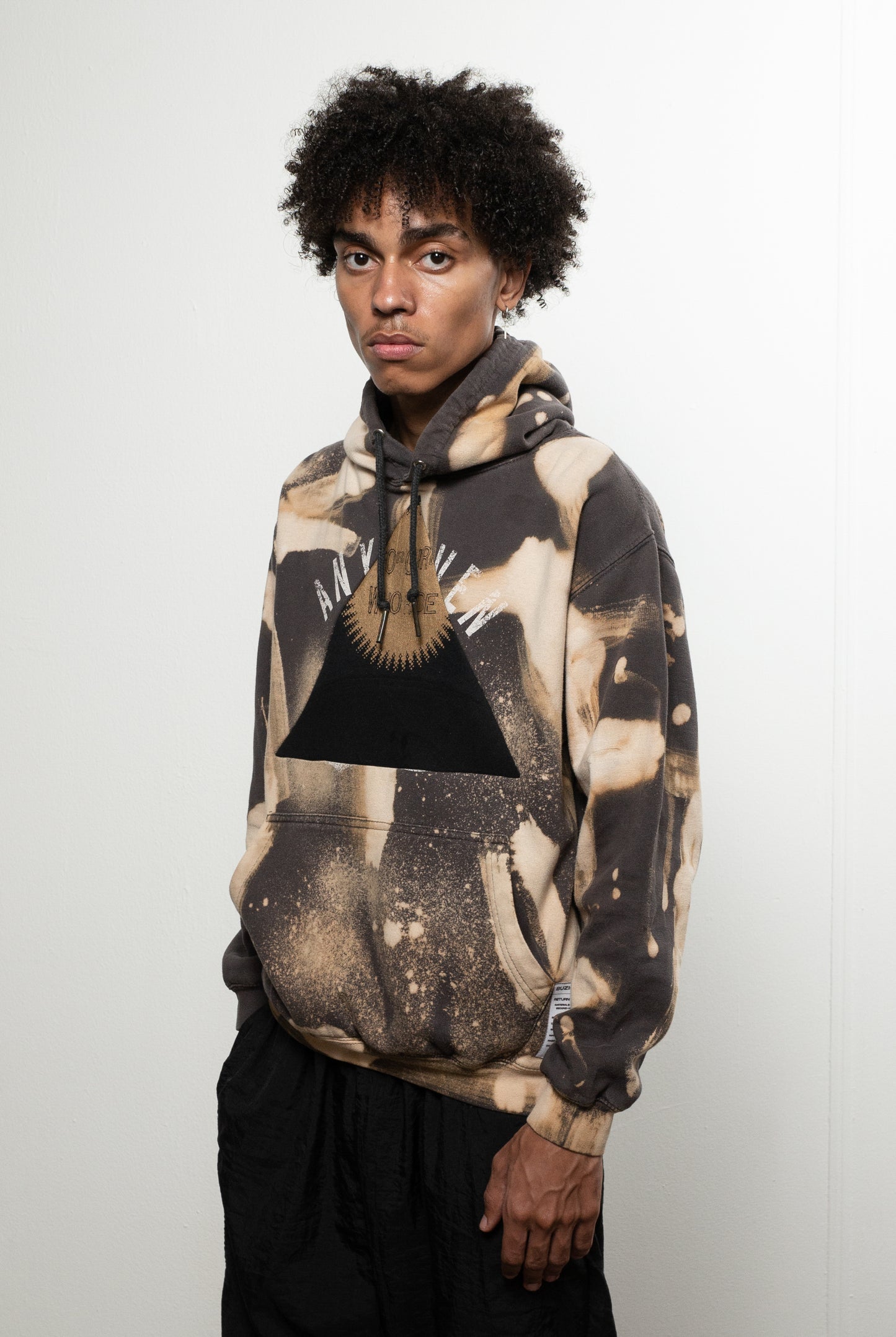 Jinja Bleached Triangle Insert Hoodie