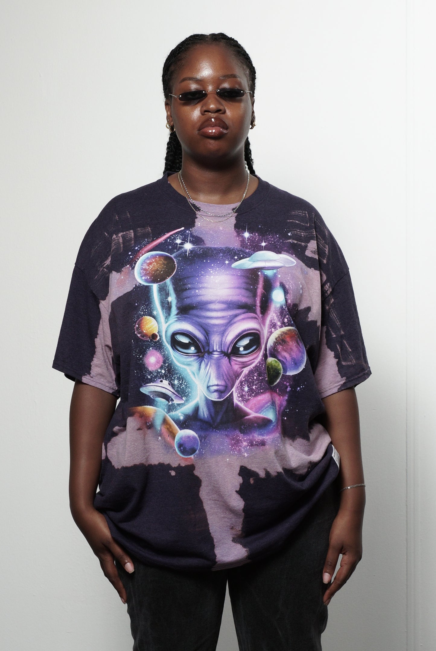 Mawuki Bleached Print T-shirt