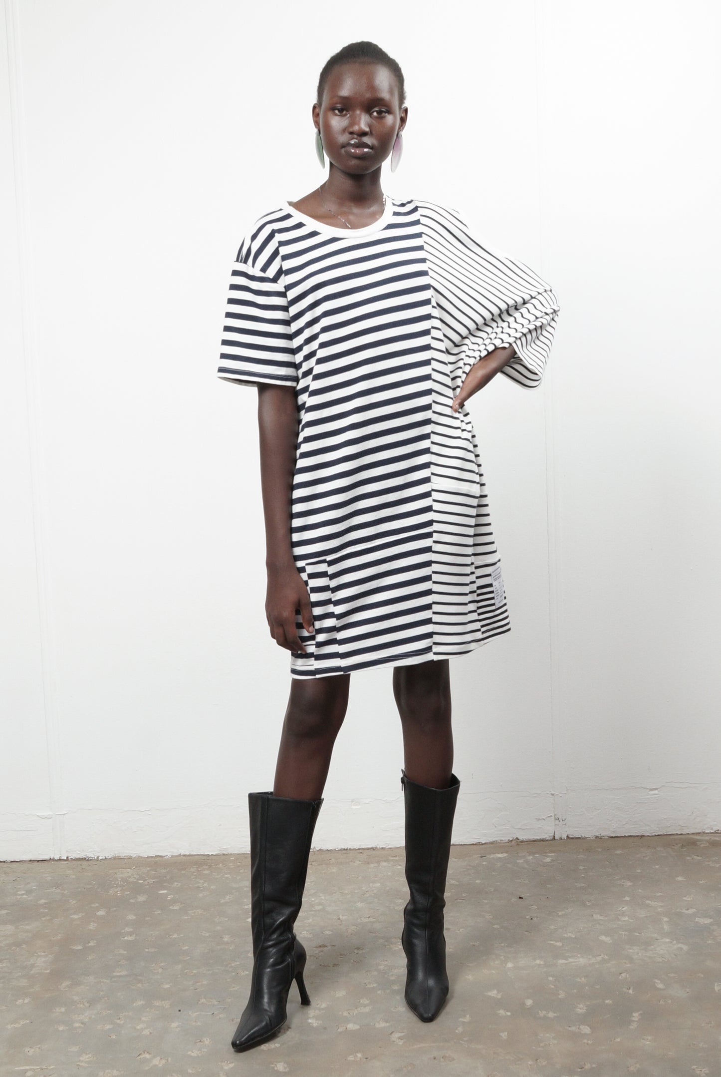 Omel Double Neck T-shirt Dress