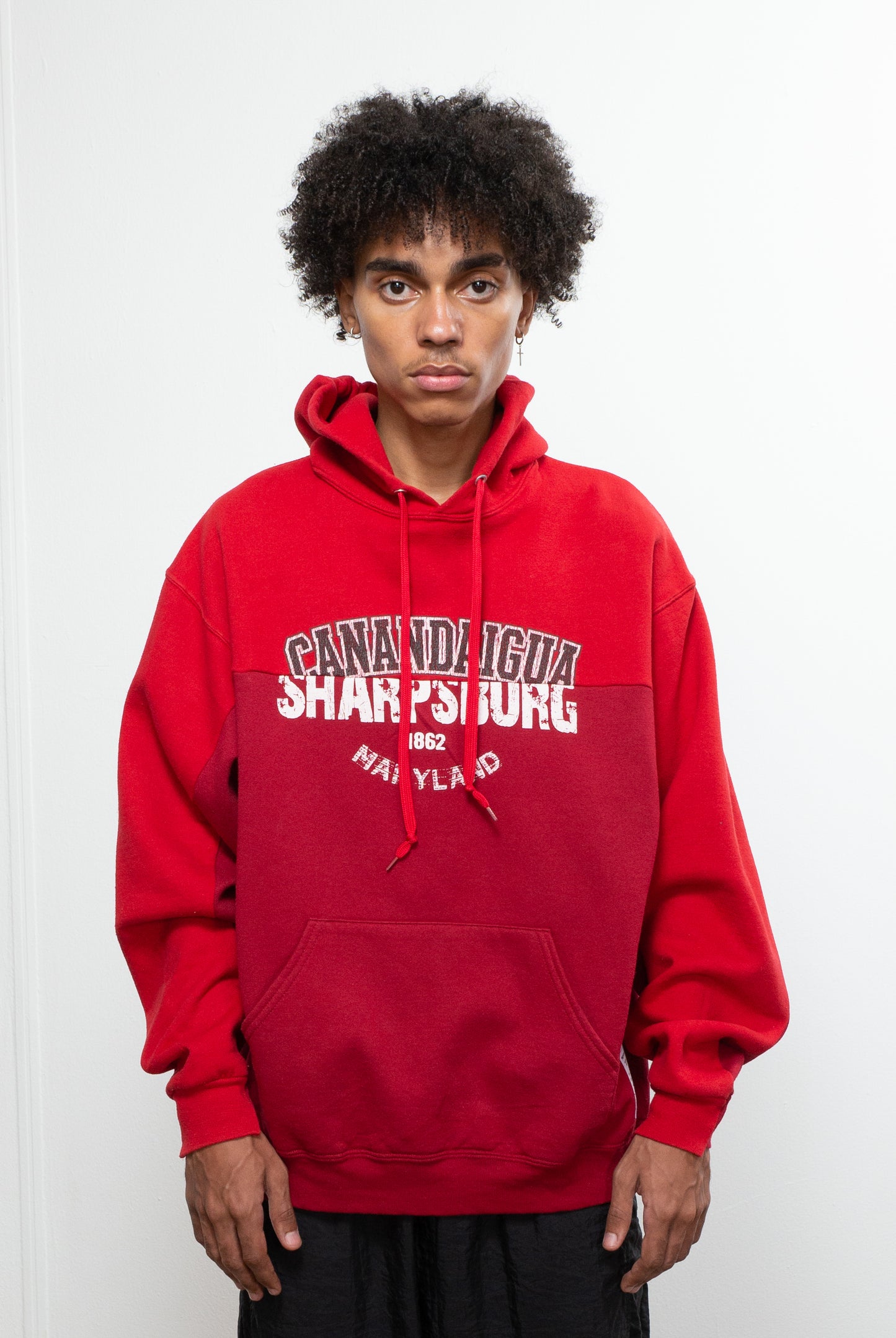 Punena Horizontal Two-Panel Hoodie