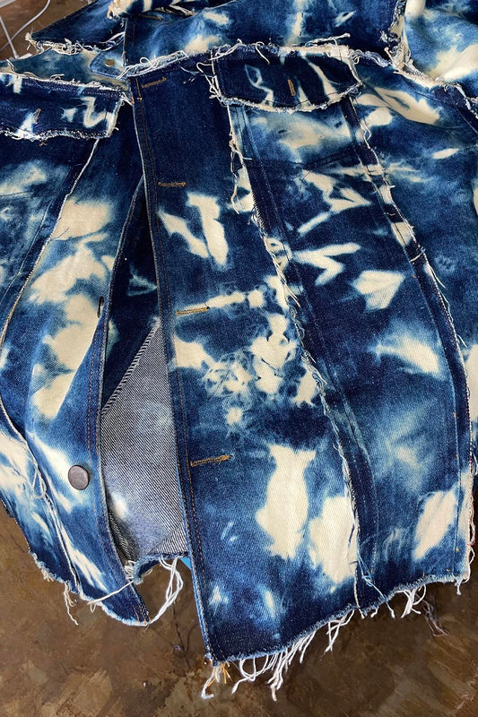 REVERSED BLEACHED DENIM JACKETS