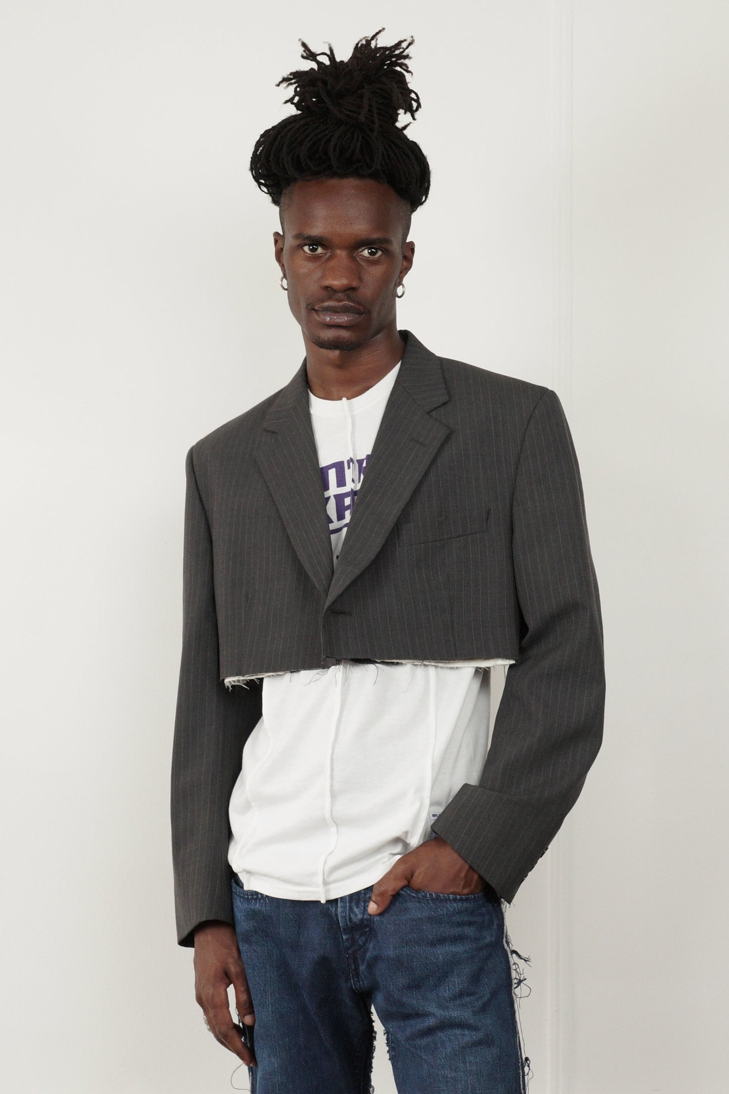 Apopong Cropped Suit Jacket
