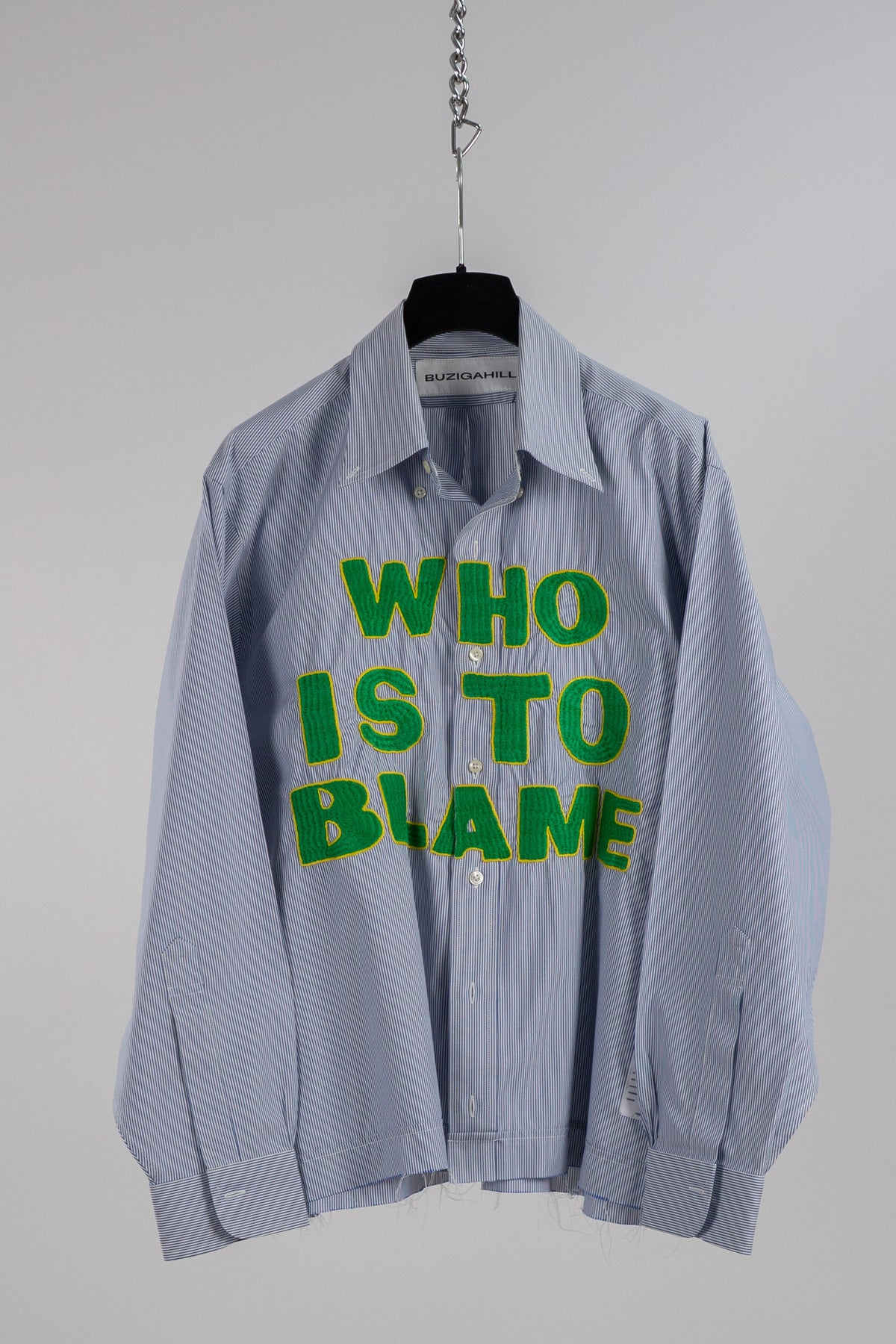 WHO IS TO BLAME EMBROIDERED SHIRT RTS12-7