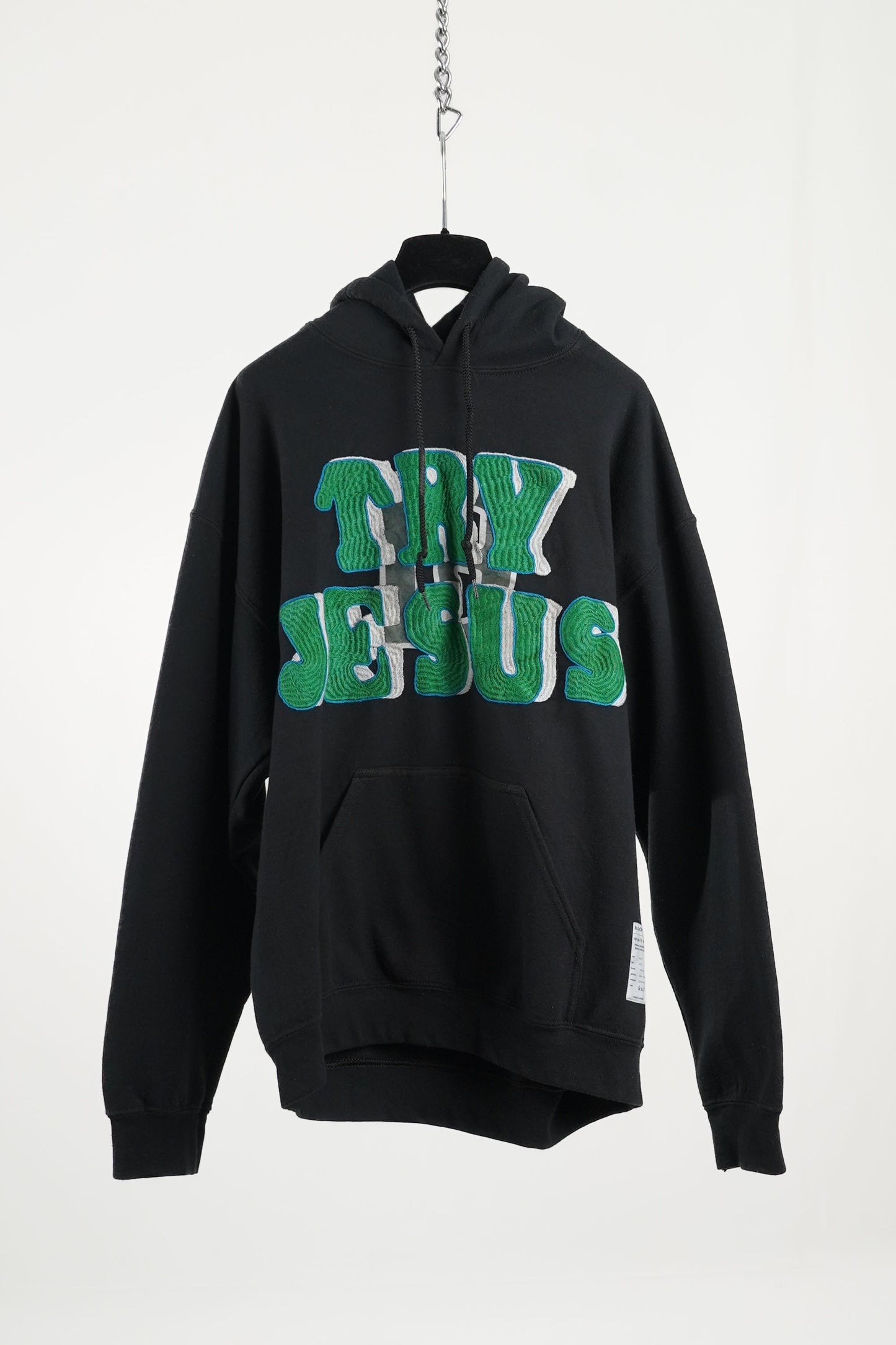 TRY JESUS EMBROIDERED HOODIE RTS11-2