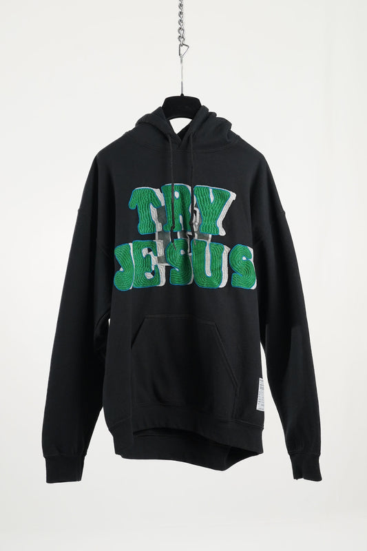 TRY JESUS EMBROIDERED HOODIE RTS11-2