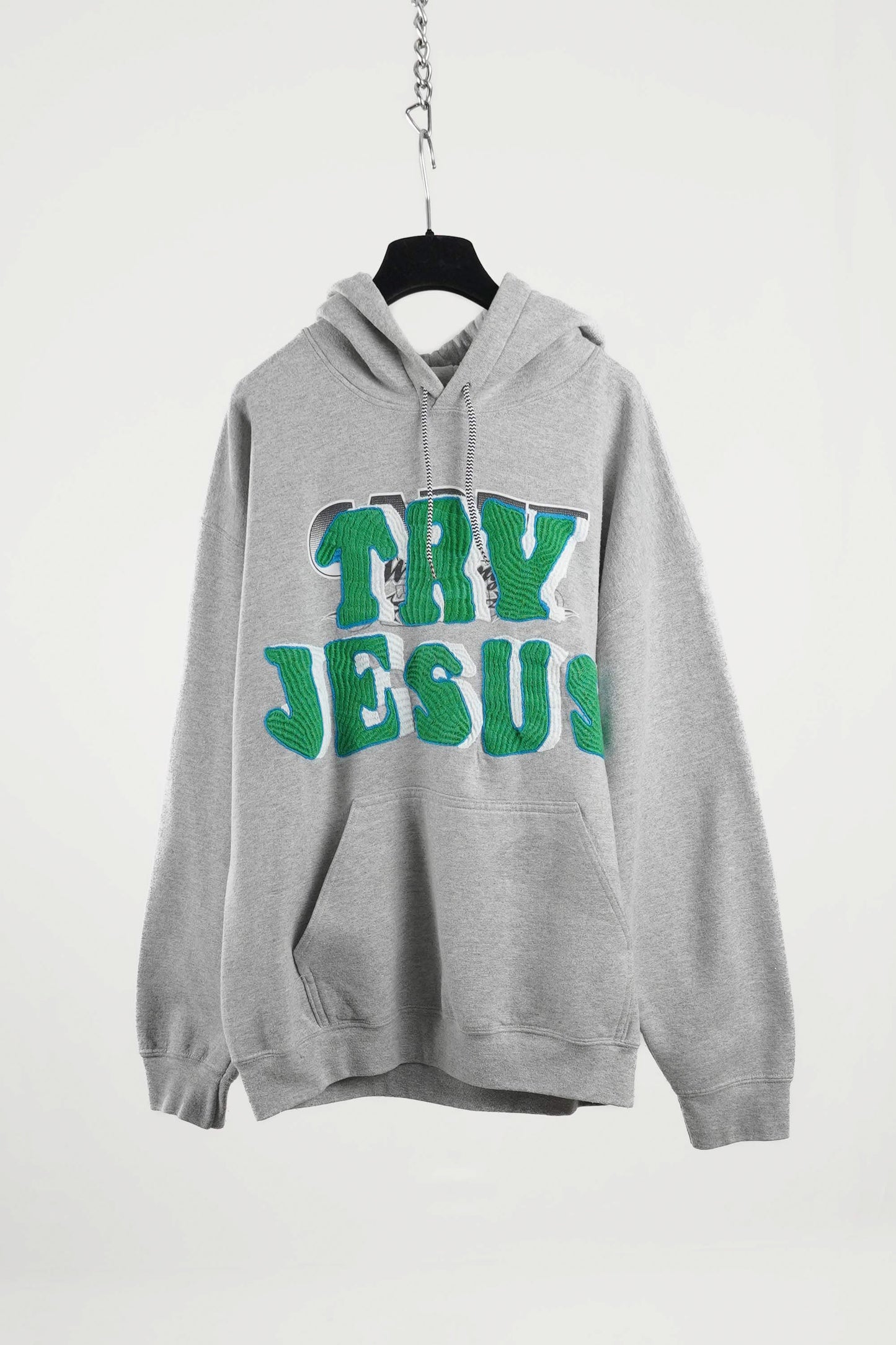 TRY JESUS EMBROIDERED HOODIE RTS11-3