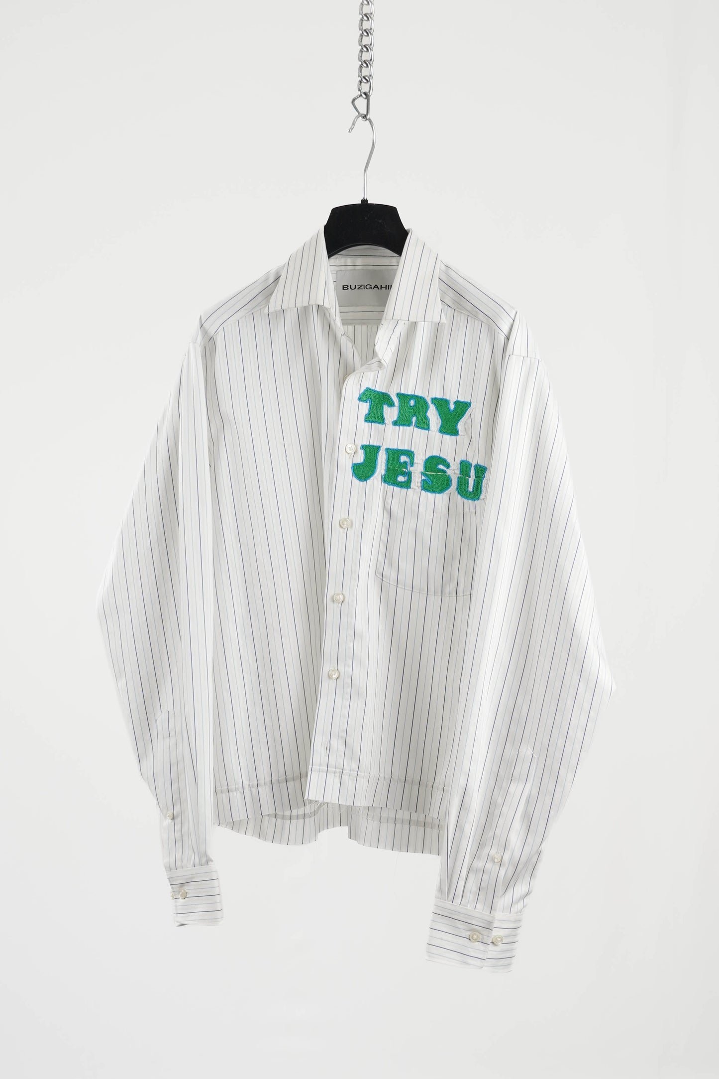 TRY JESUS EMBROIDERED SHIRT RTS11-3