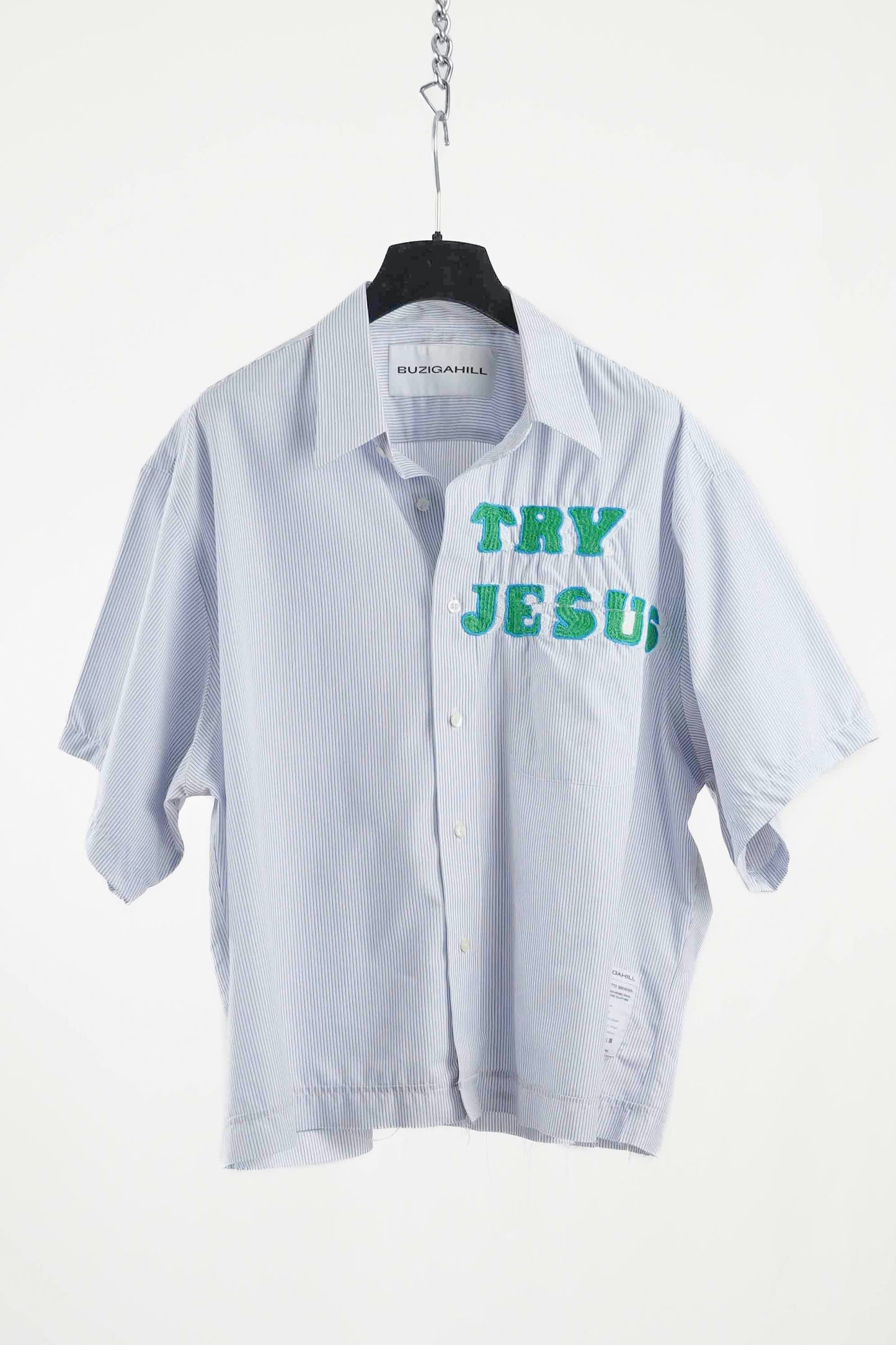 TRY JESUS EMBROIDERED SHIRT RTS11-4