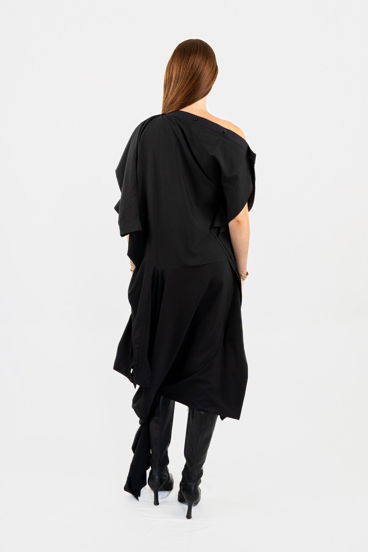 ASYMMETRIC DOUBLE SHIRT DRESS RTS11-1