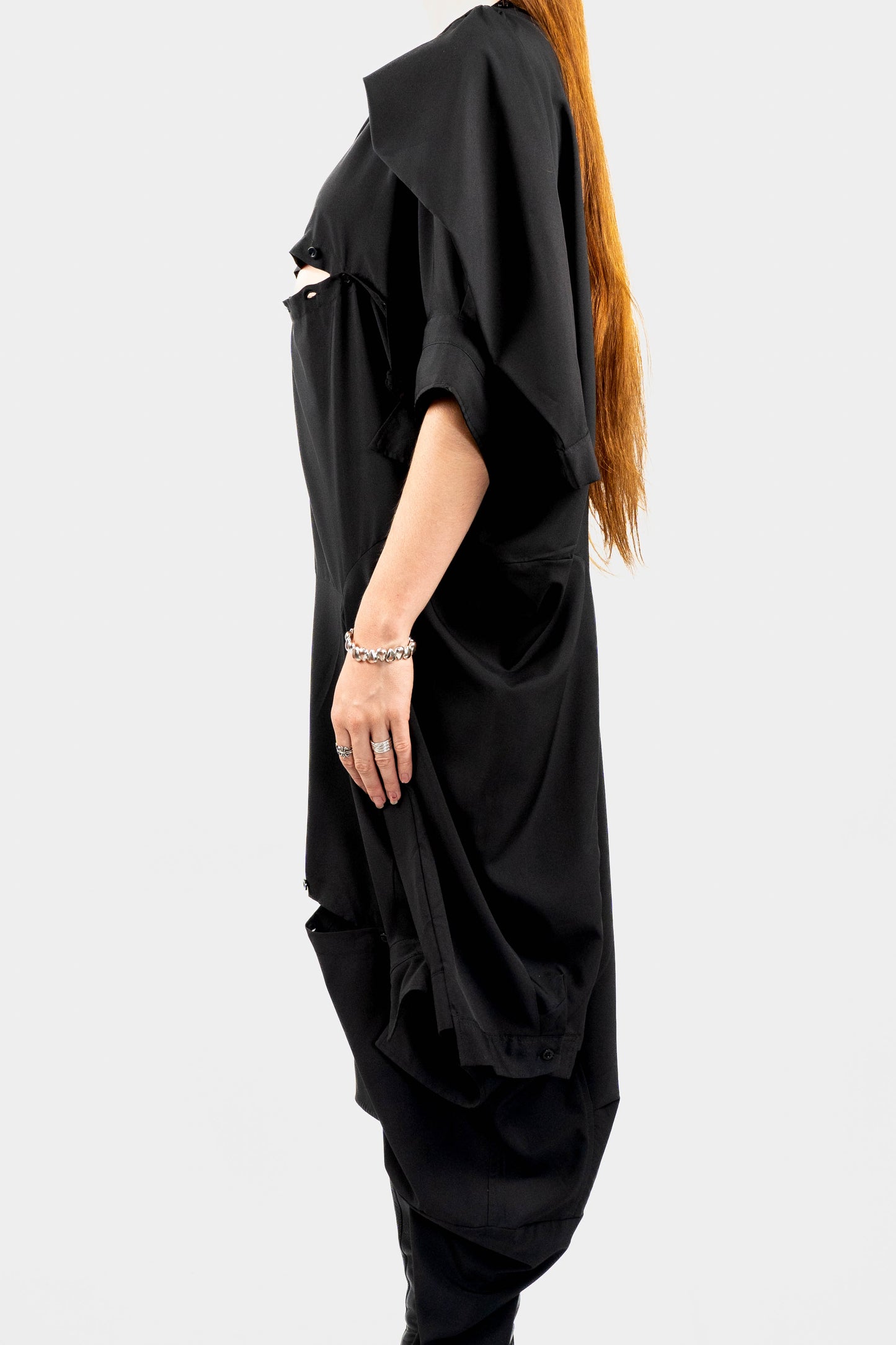 ASYMMETRIC DOUBLE SHIRT DRESS RTS11-1