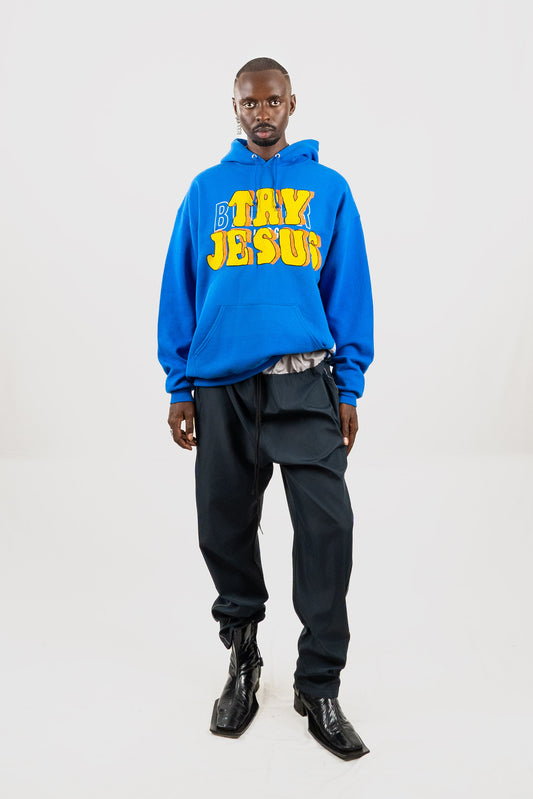 TRY JESUS EMBROIDERED HOODIE RTS11-5