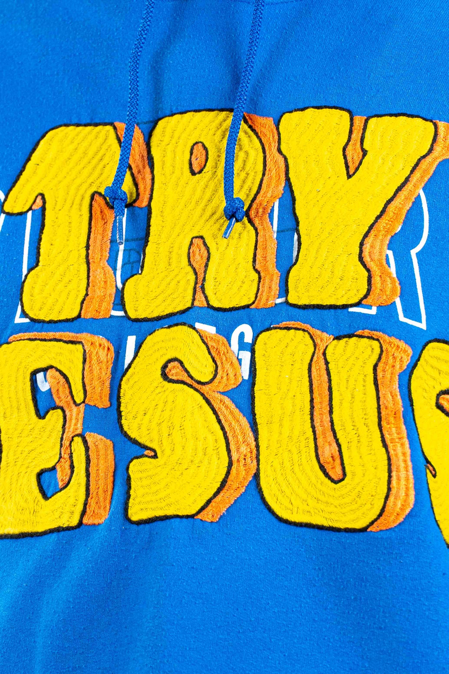 TRY JESUS EMBROIDERED HOODIE RTS11-5