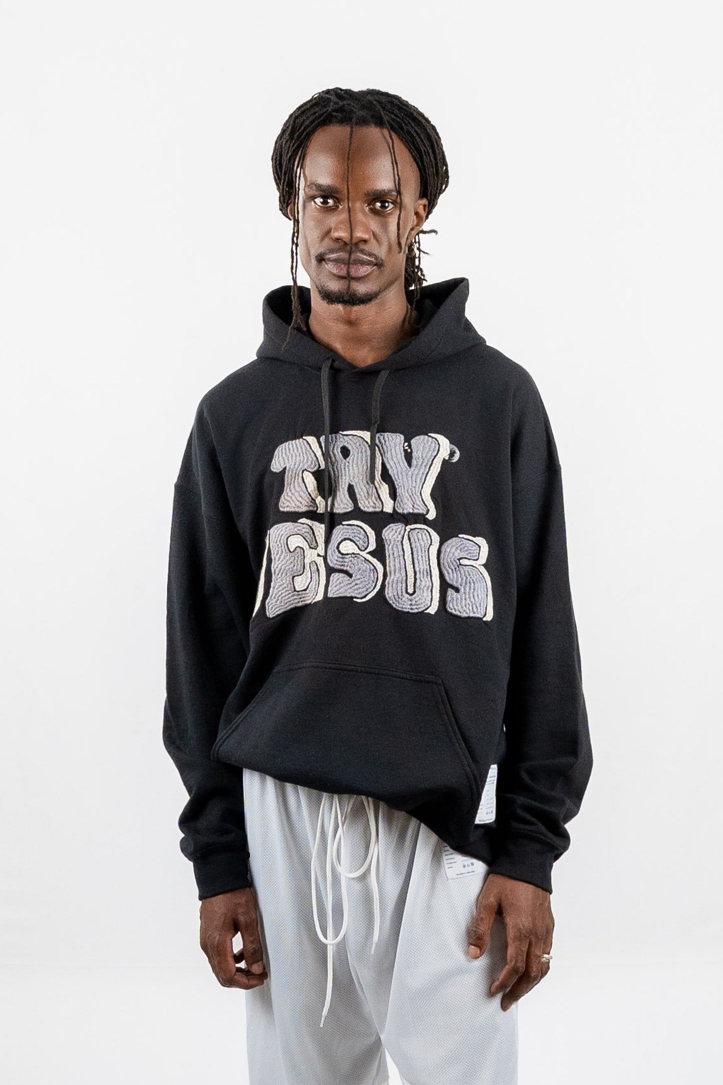 TRY JESUS EMBROIDERED HOODIE RTS11-7