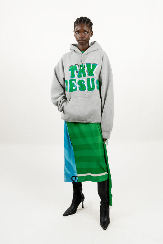 TRY JESUS EMBROIDERED HOODIE RTS11-3
