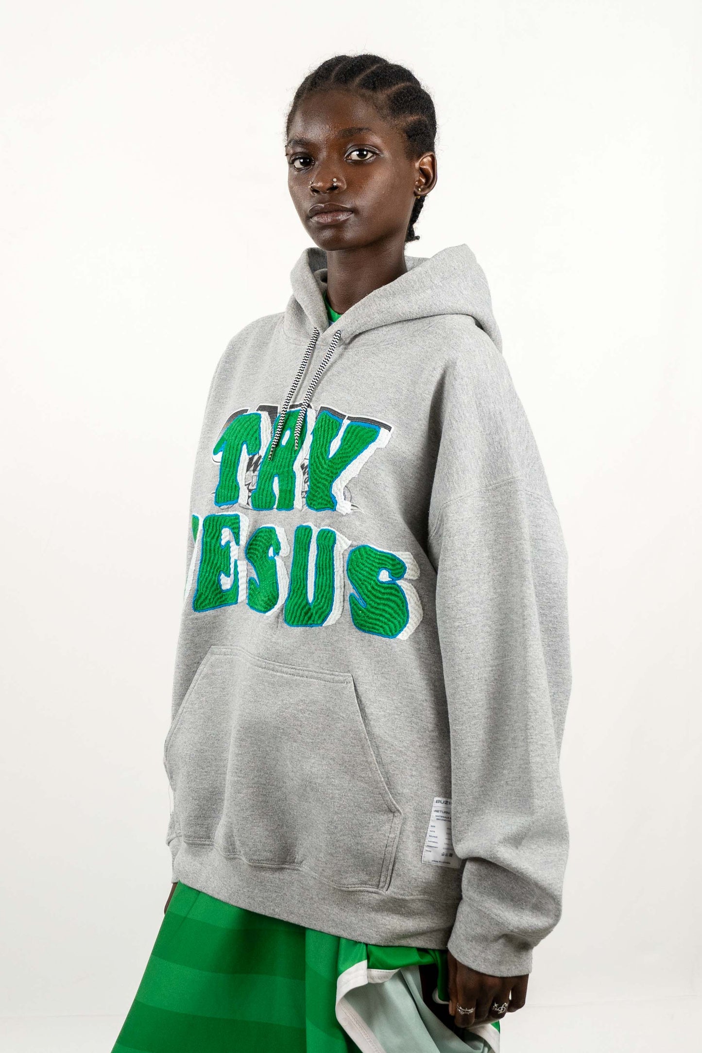TRY JESUS EMBROIDERED HOODIE RTS11-3