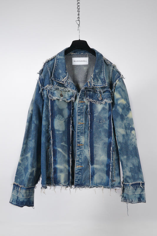 BLEACHED REVERSED DENIM JACKET RTS12-3