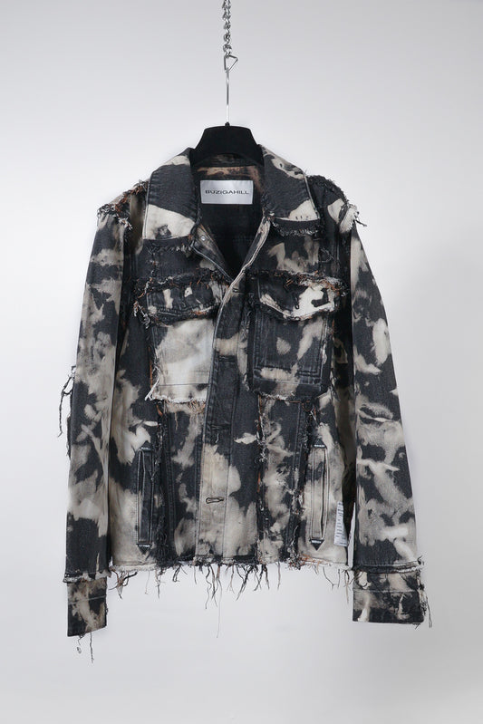 BLEACHED REVERSED DENIM JACKET RTS12-2