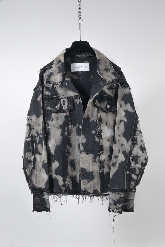 BLEACHED REVERSED DENIM JACKET RTS12-1