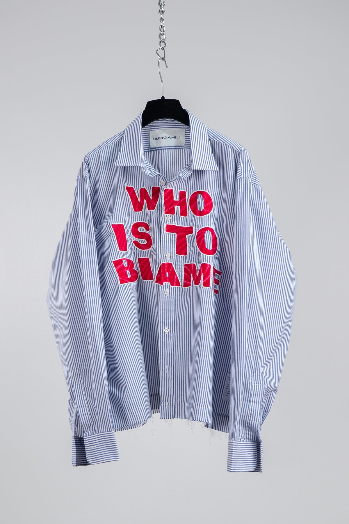 WHO IS TO BLAME EMBROIDERED SHIRT RTS12-8