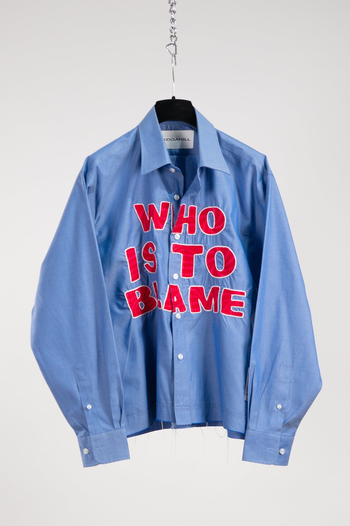 WHO IS TO BLAME EMBROIDERED SHIRT RTS12-3