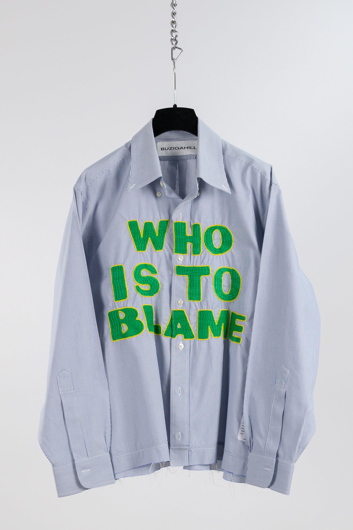 WHO IS TO BLAME EMBROIDERED SHIRT RTS12-6