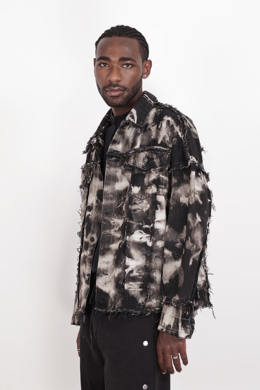 REVERSED BLEACHED DENIM JACKETS