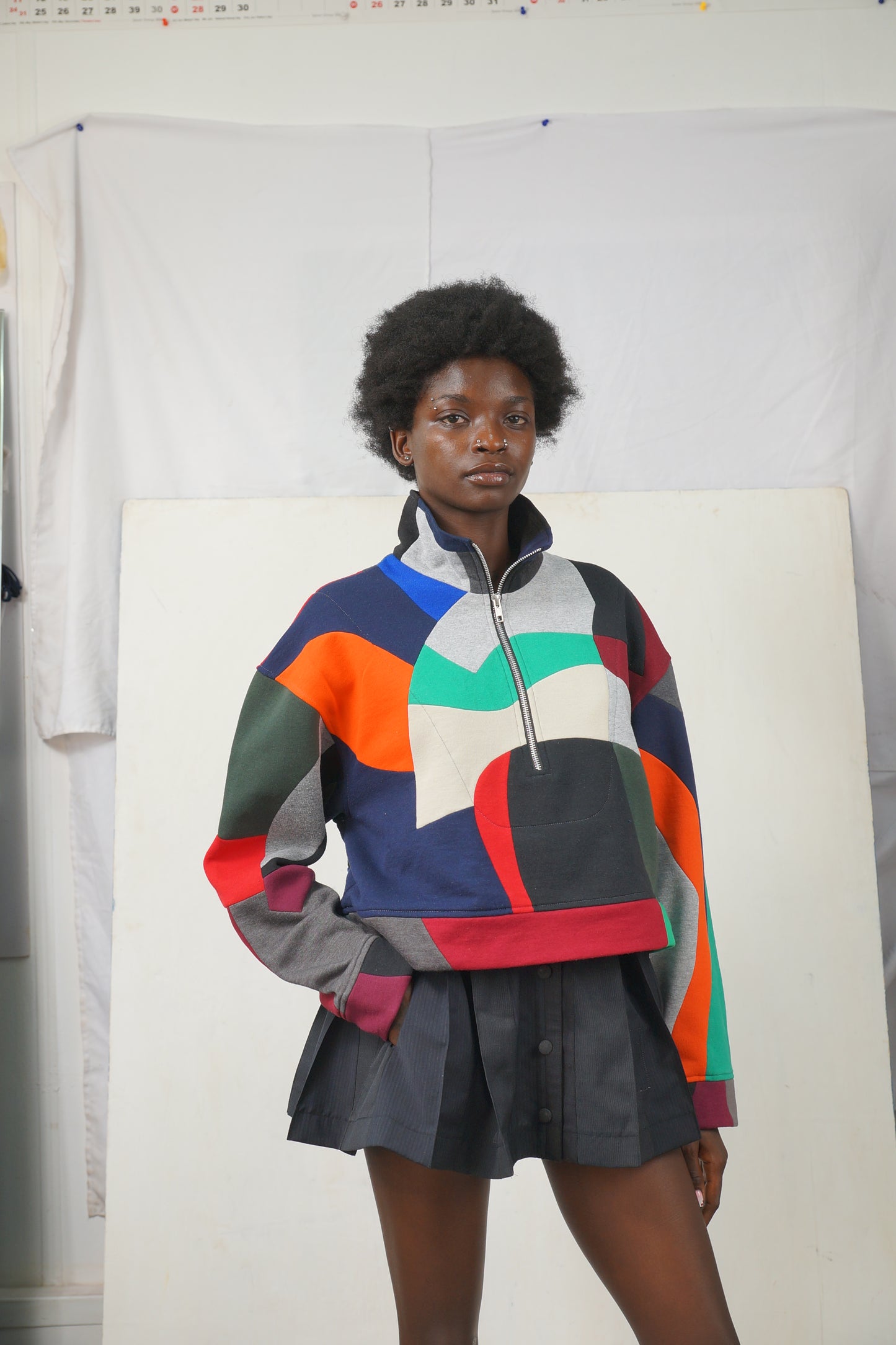 BODA PATCHWORK SWEATSHIRT