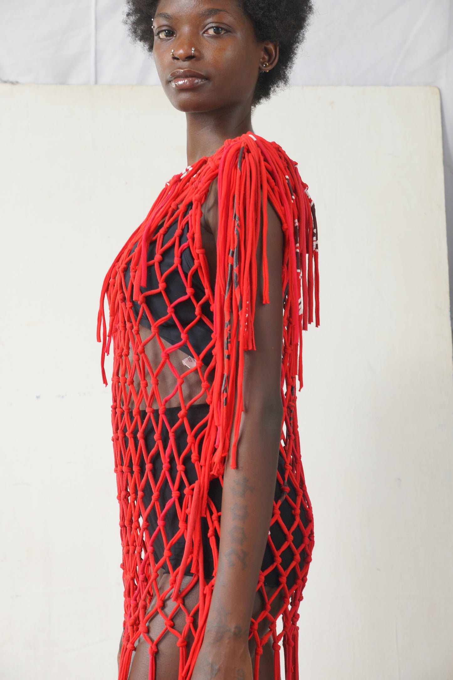 FRINGED CHAINLINK DRESSES