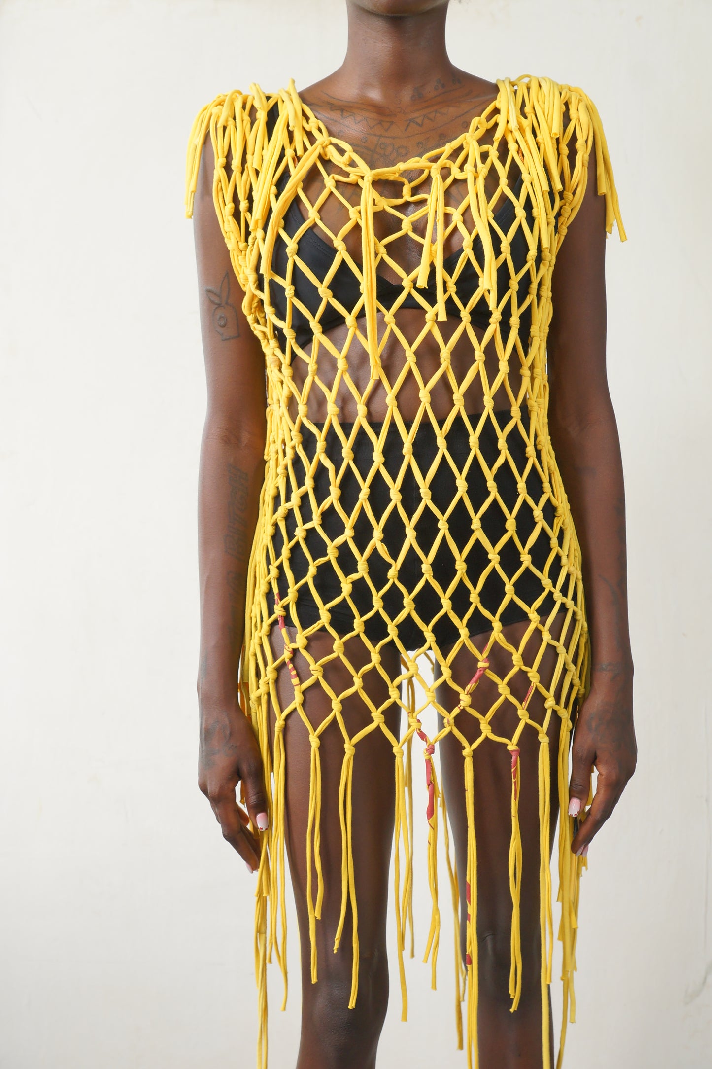 FRINGED CHAINLINK DRESSES