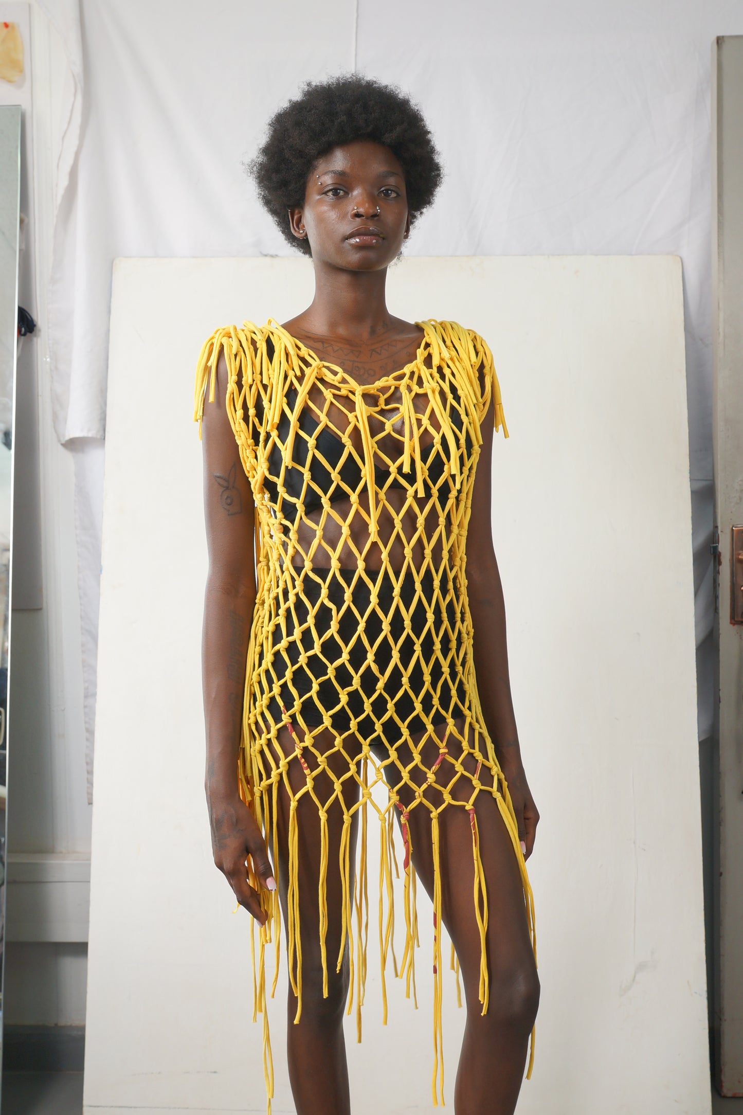 FRINGED CHAINLINK DRESSES