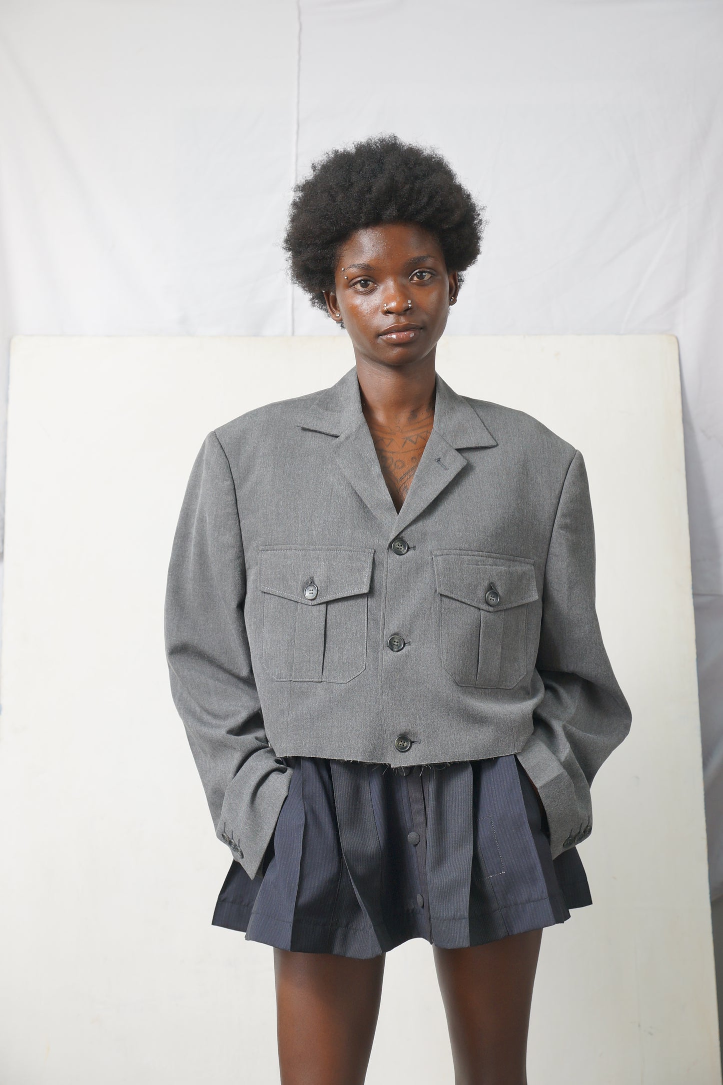 KAUNDA CROPPED SUIT JACKET