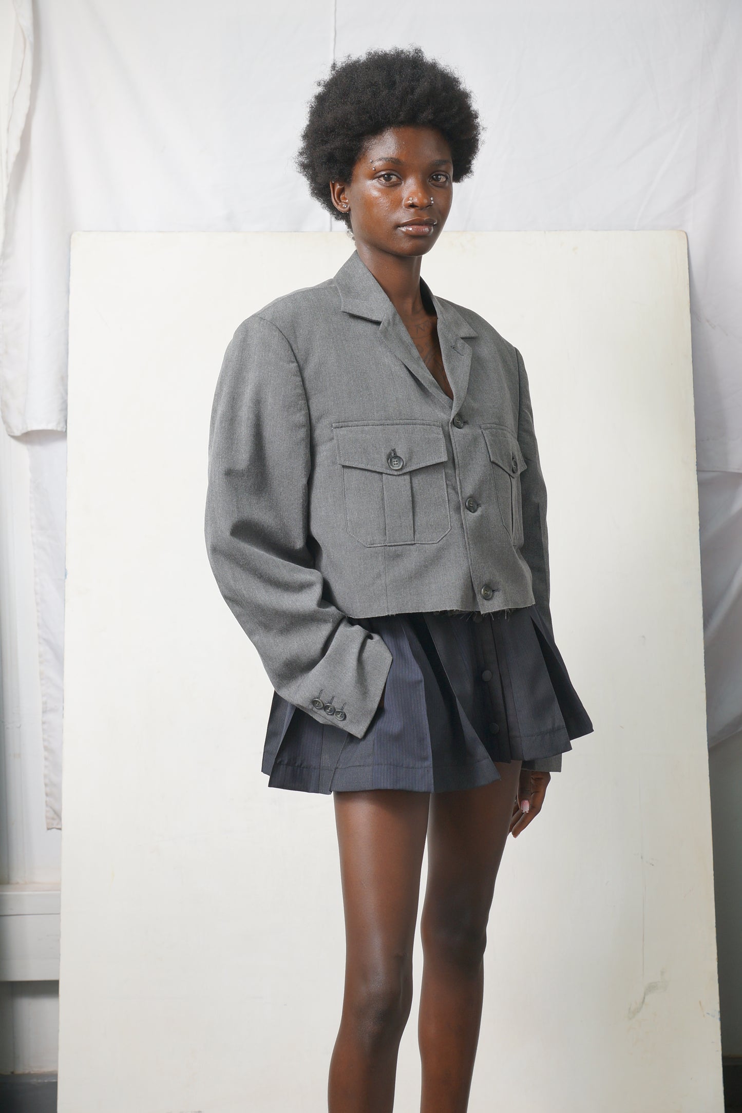 KAUNDA CROPPED SUIT JACKET