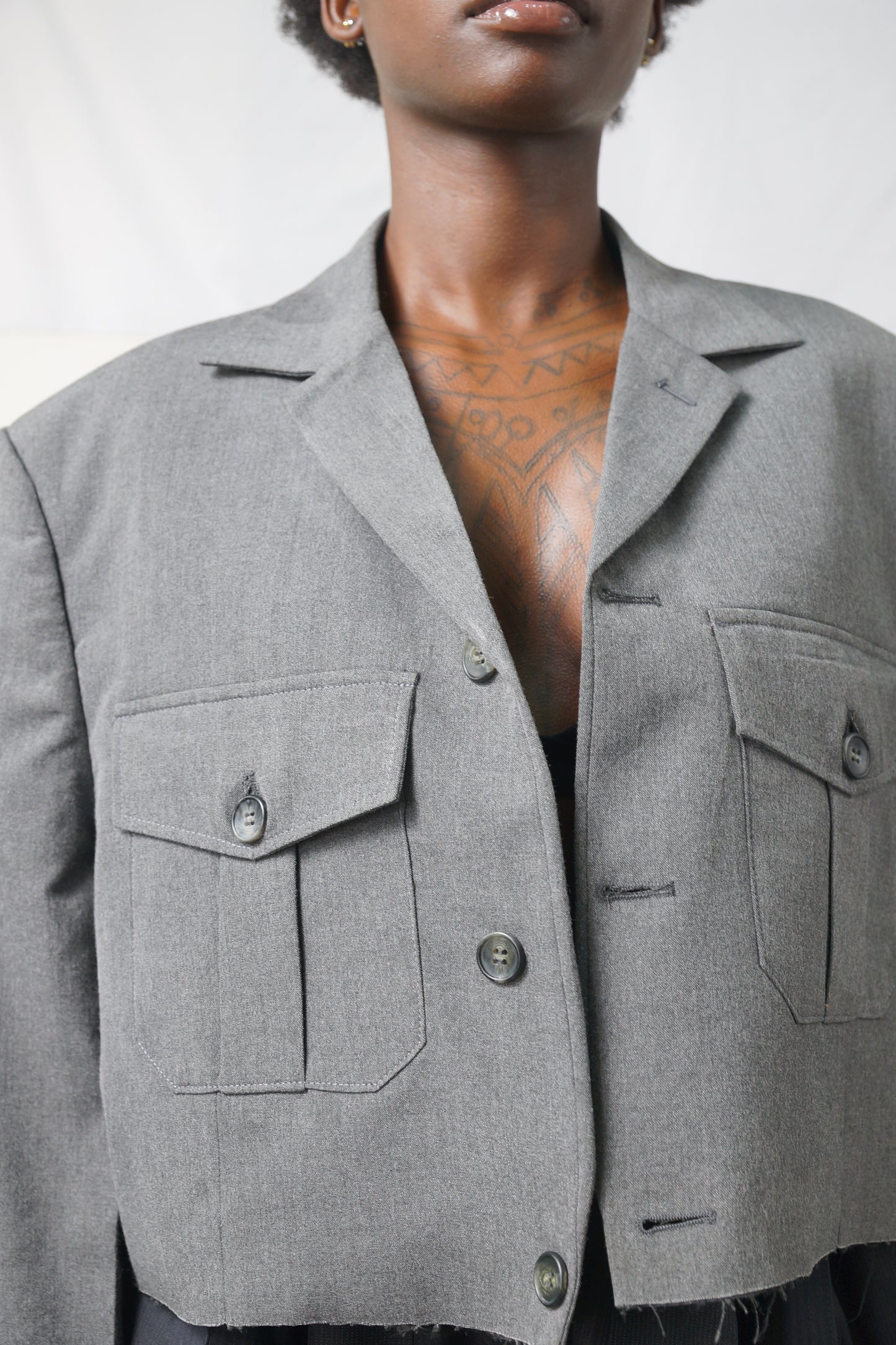 KAUNDA CROPPED SUIT JACKET