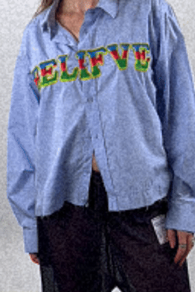 BELIFVE EMBROIDERED SHIRT RTS11-3