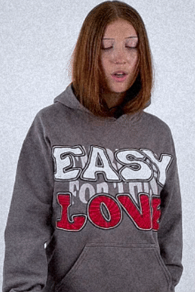 EASY LOVE EMBROIDERED HOODIE RTS11-1